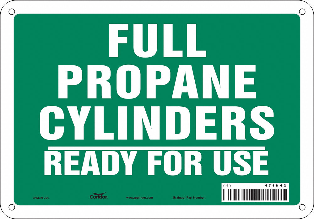 Safety Sign 7 inx10 in Polyethylene