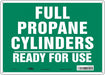 Safety Sign 10 inx14 in Polyethylene