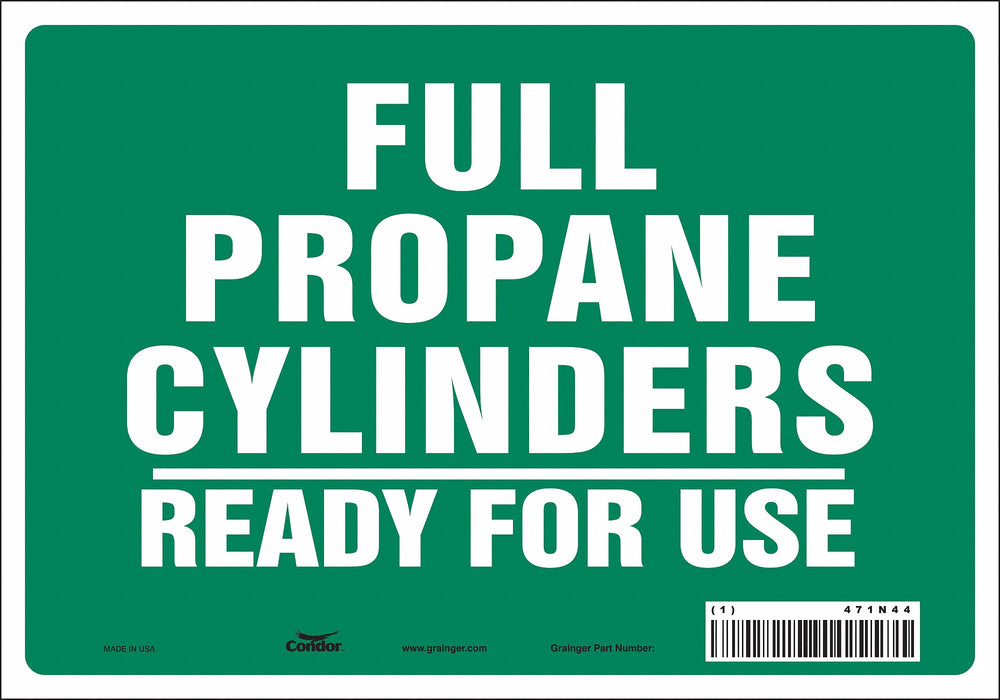 Safety Sign 7 inx10 in Vinyl