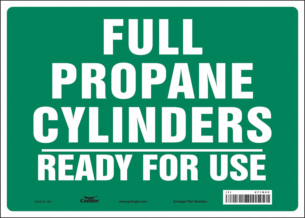 Safety Sign 10 in x 14 in Vinyl