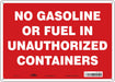 Safety Sign 10 in x 14 in Polyethylene