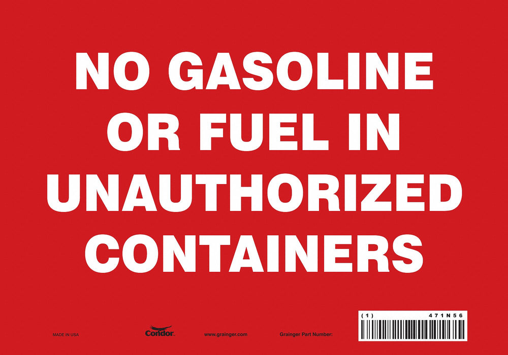Safety Sign 7 inx10 in Vinyl
