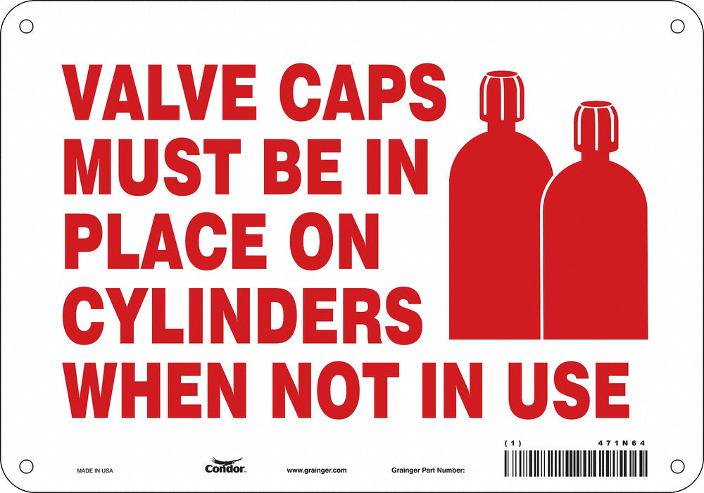 Safety Sign 7 in x 10 in Aluminum