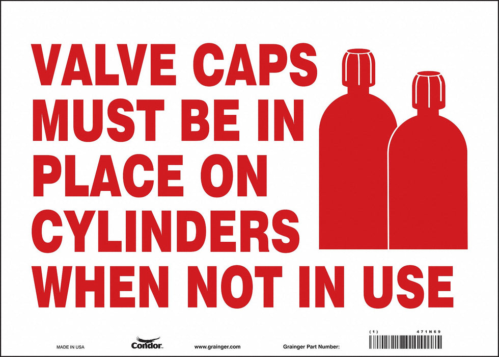 Safety Sign 10 inx14 in Vinyl