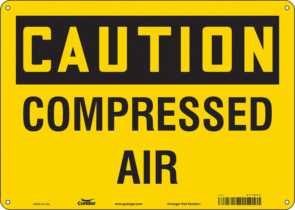 Safety Sign 10 inx14 in Polyethylene