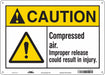 Safety Sign 10 in x 14 in Polyethylene