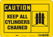 Safety Sign 7 inx10 in Polyethylene
