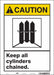 Safety Sign 14 in x 10 in Vinyl