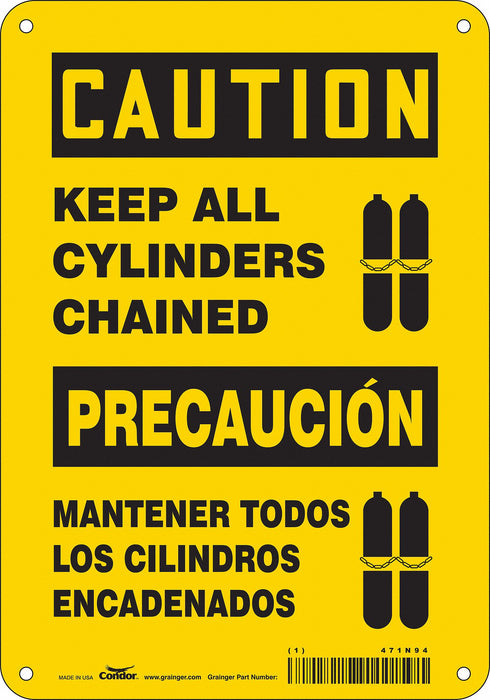 Safety Sign 10 inx7 in Aluminum
