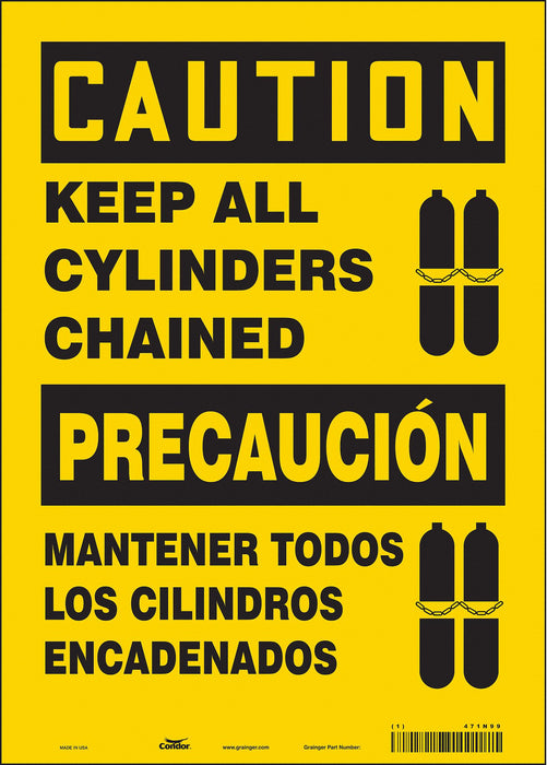 Safety Sign 14 inx10 in Vinyl