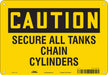 Safety Sign 7 inx10 in Polyethylene