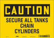 Safety Sign 7 in x 10 in Vinyl