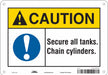 Safety Sign 7 in x 10 in Aluminum