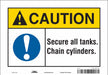 Safety Sign 7 inx10 in Vinyl