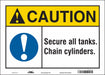 Safety Sign 10 in x 14 in Vinyl