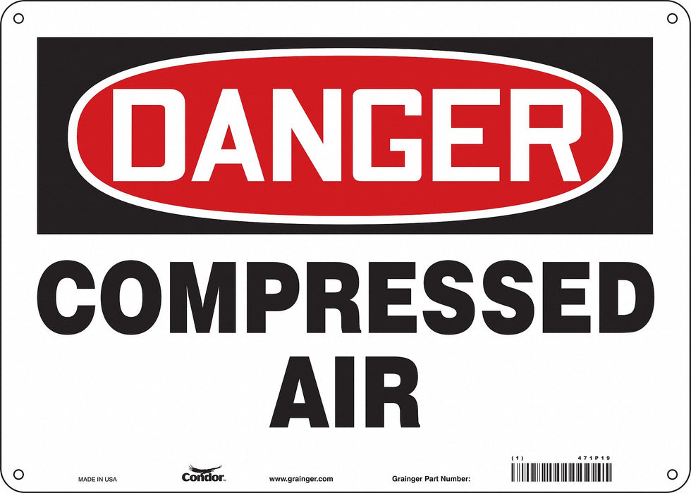 Safety Sign 10 in x 14 in Vinyl