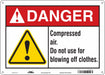 Safety Sign 10 in x 14 in Aluminum