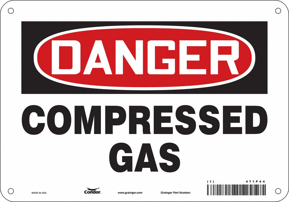 Safety Sign 7 in x 10 in Aluminum