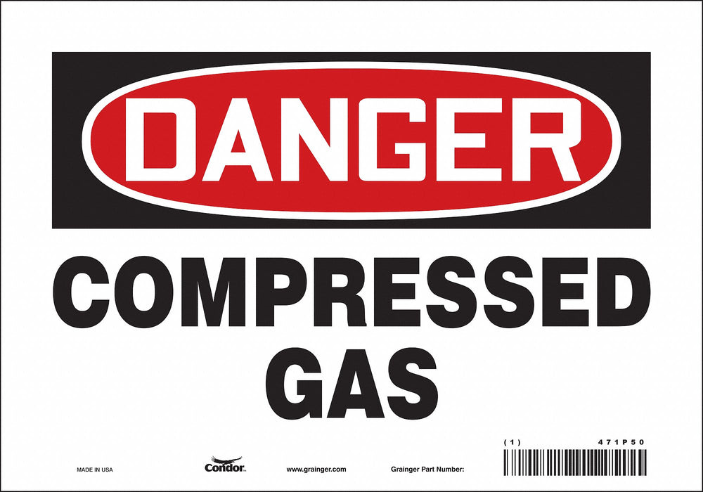 Safety Sign 7 inx10 in Vinyl