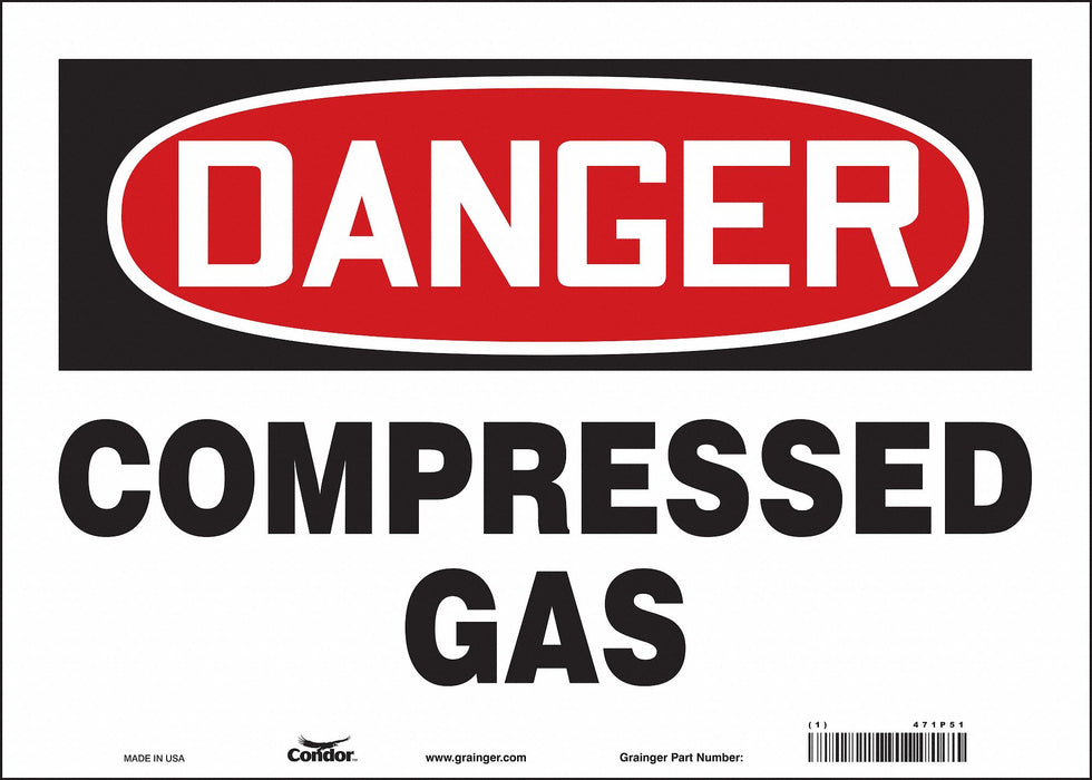 Safety Sign 10 inx14 in Vinyl