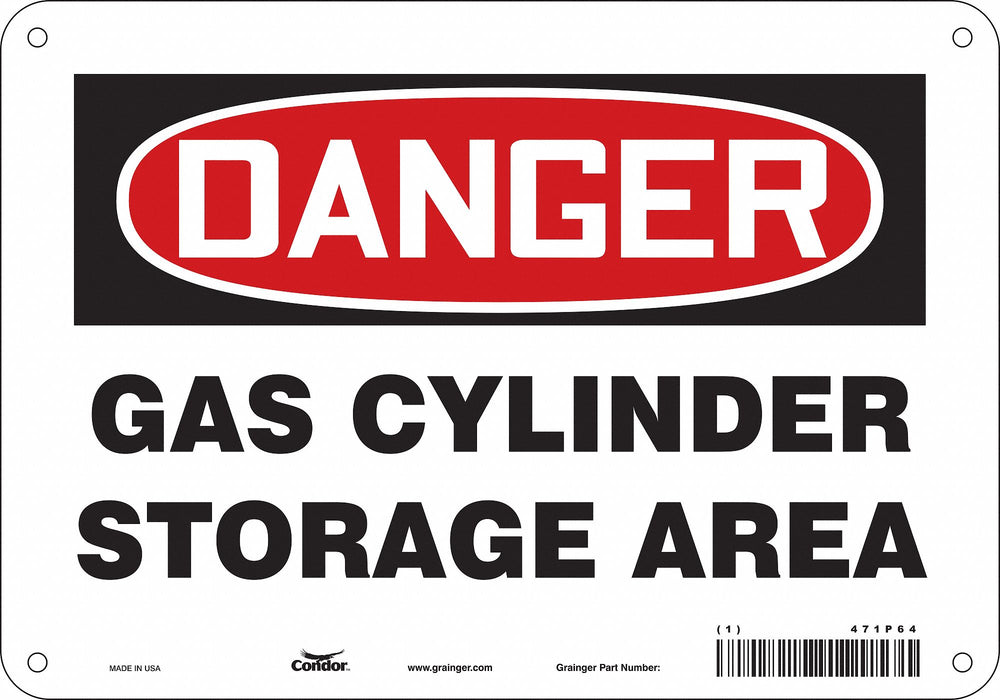 Safety Sign 7 in x 10 in Aluminum