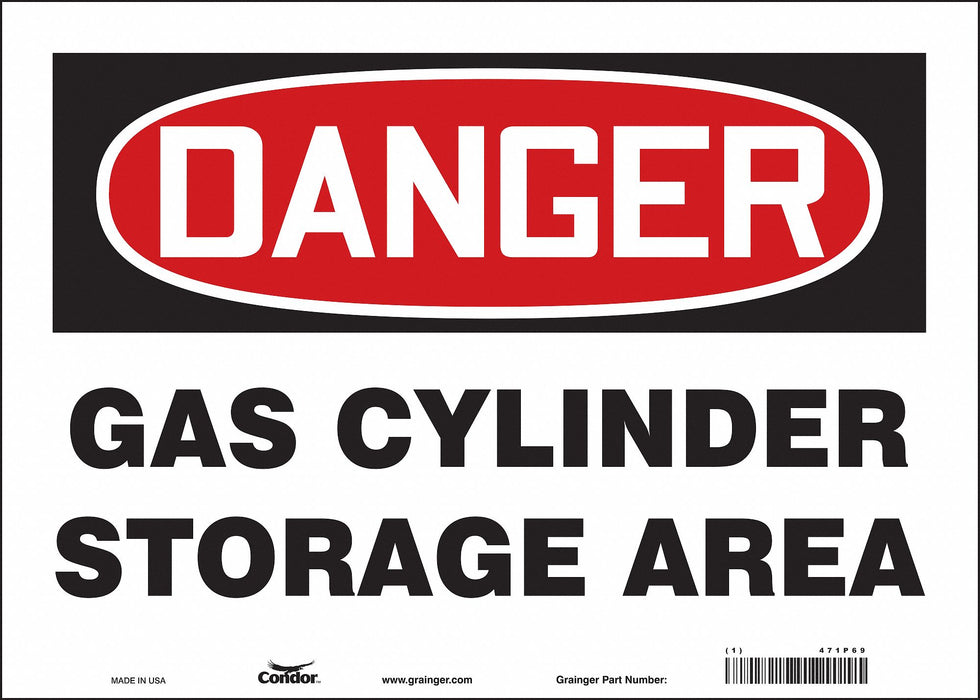 Safety Sign 10 inx14 in Vinyl