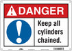 Safety Sign 10 inx14 in Polyethylene