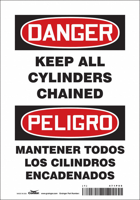Safety Sign 10 in x 7 in Vinyl