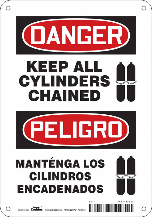 Safety Sign 10 inx7 in Aluminum