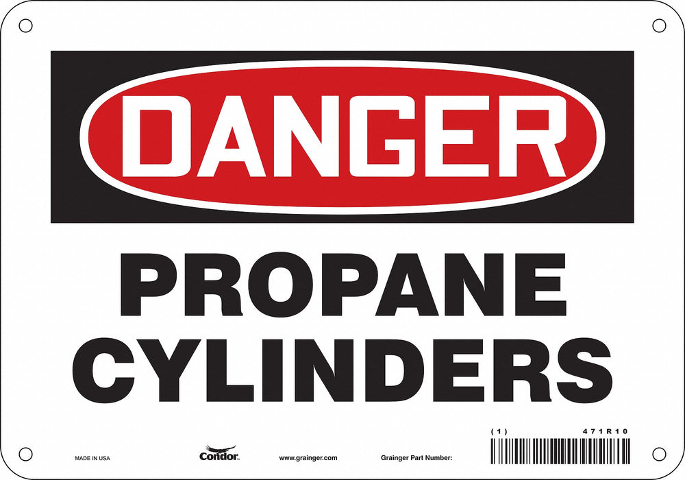 Safety Sign 7 inx10 in Polyethylene