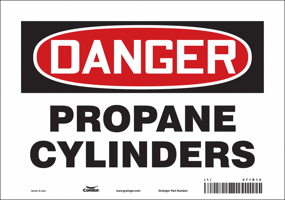 Safety Sign 7 inx10 in Vinyl
