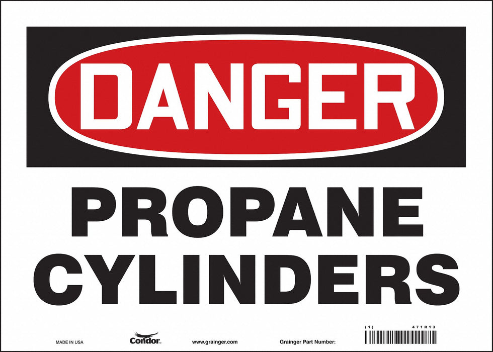 Safety Sign 10 inx14 in Vinyl
