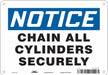 Safety Sign 7 in x 10 in Polyethylene