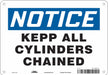 Safety Sign 7 in x 10 in Aluminum