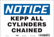 Safety Sign 7 in x 10 in Vinyl