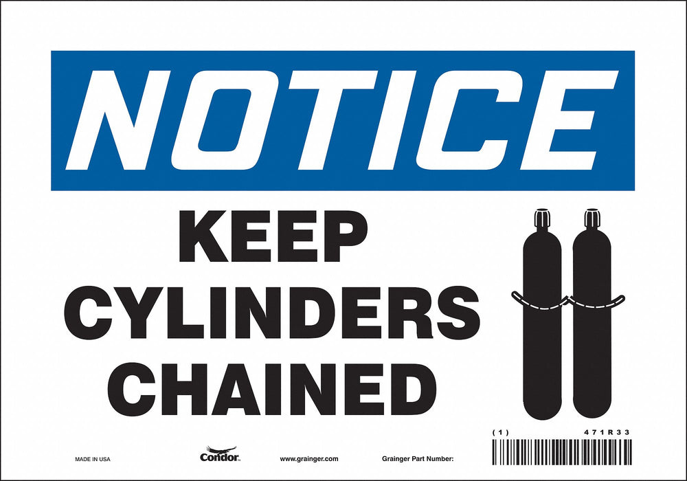 Safety Sign 7 in x 10 in Vinyl
