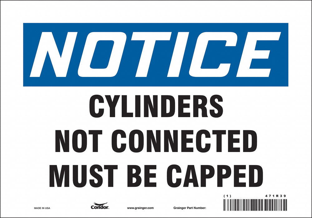Safety Sign 7 in x 10 in Vinyl