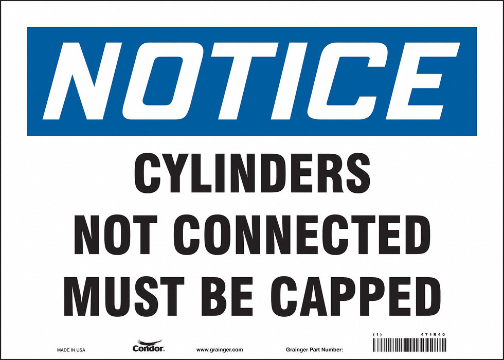 Safety Sign 10 in x 14 in Vinyl