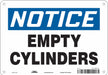 Safety Sign 7 inx10 in Polyethylene