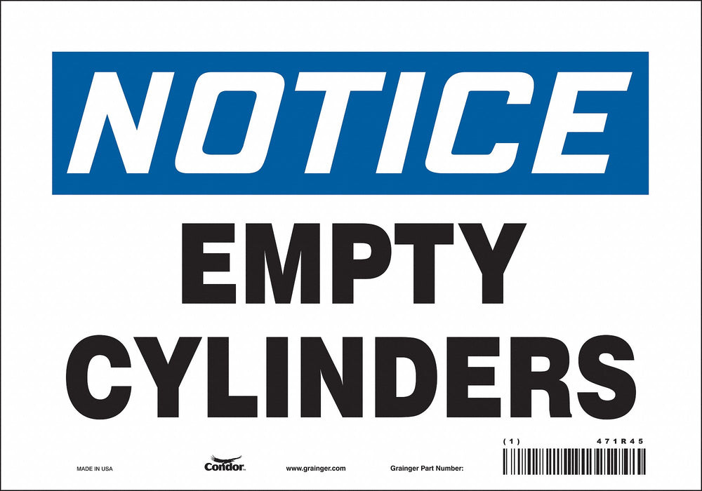 Safety Sign 7 inx10 in Vinyl
