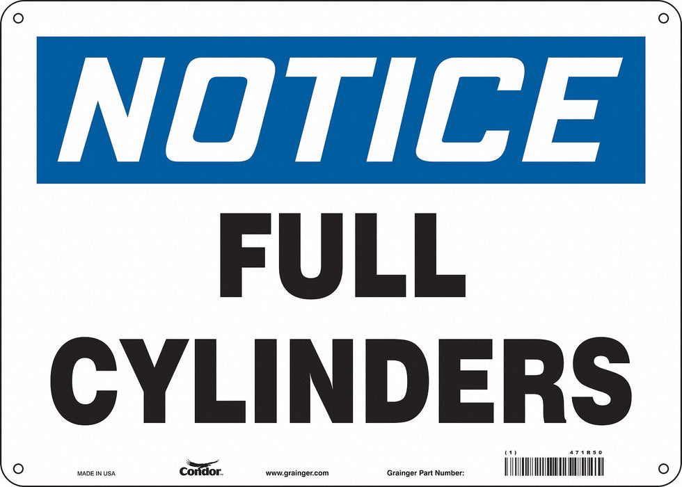 Safety Sign 10 inx14 in Polyethylene