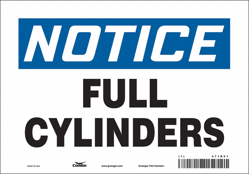 Safety Sign 7 inx10 in Vinyl