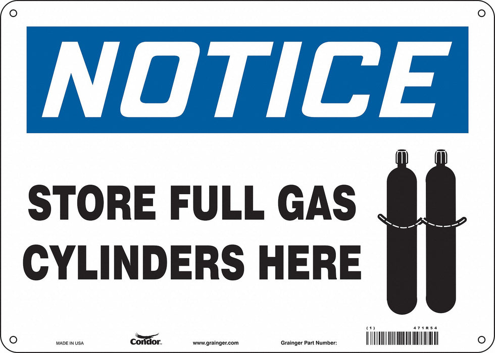Safety Sign 10 inx14 in Aluminum