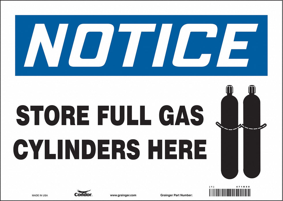 Safety Sign 10 in x 14 in Vinyl
