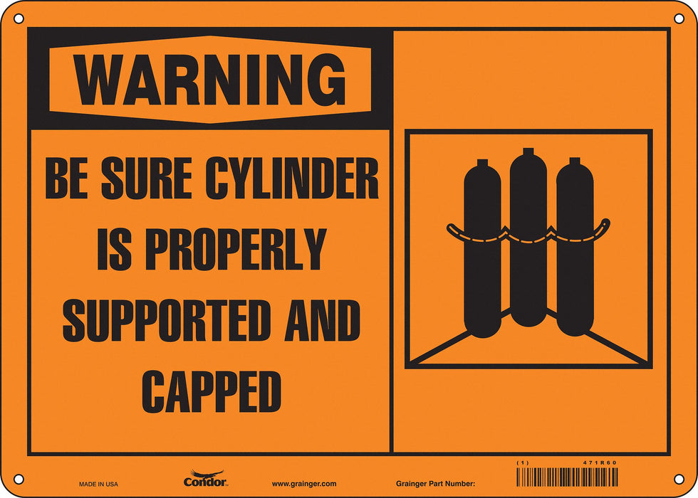 Safety Sign 10 inx14 in Aluminum