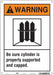 Safety Sign 14 in x 10 in Aluminum