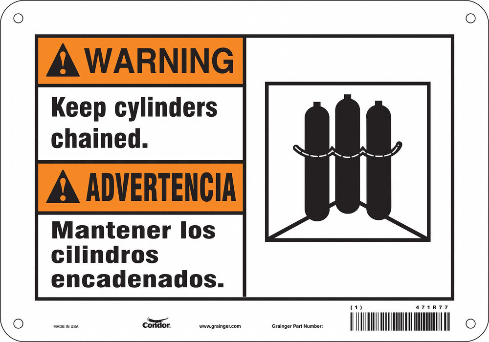 Safety Sign 7 in x 10 in Aluminum