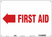 Safety Sign 10 in x 14 in Aluminum