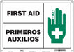 Safety Sign 10 in x 14 in Aluminum