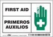 Safety Sign 3 1/2 in x 5 in Vinyl PK5